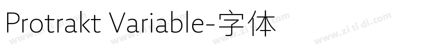 Protrakt Variable字体转换